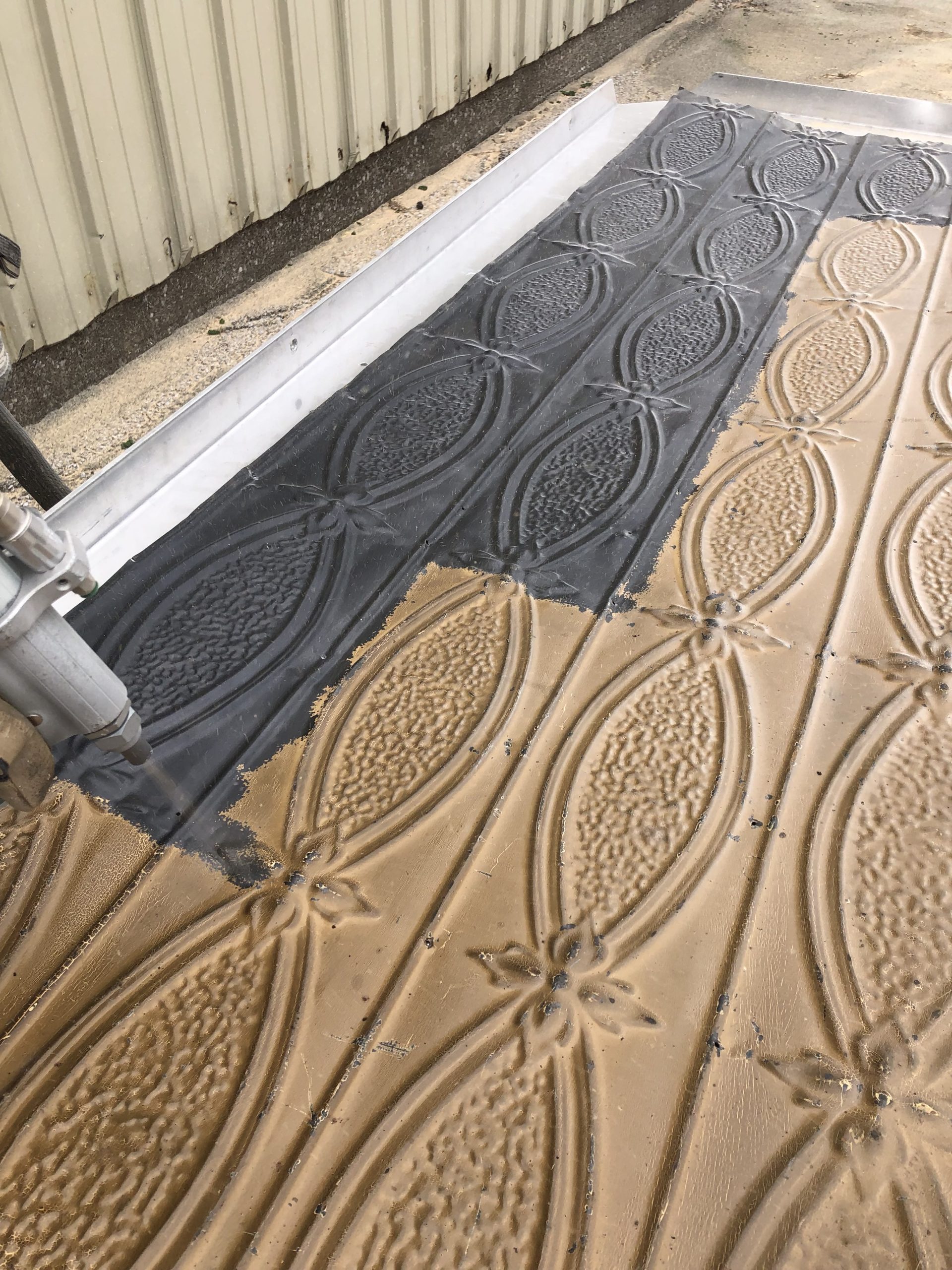 Tin Panel before After