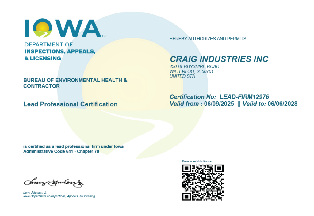 Lead Paint Certification Image Lead Paint Certification Image